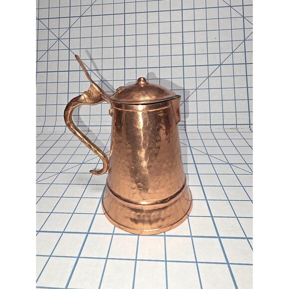 Hammered Copper Mug, Albanian Collectible #254, Vintage, Late 1980s - Picture 7 of 12